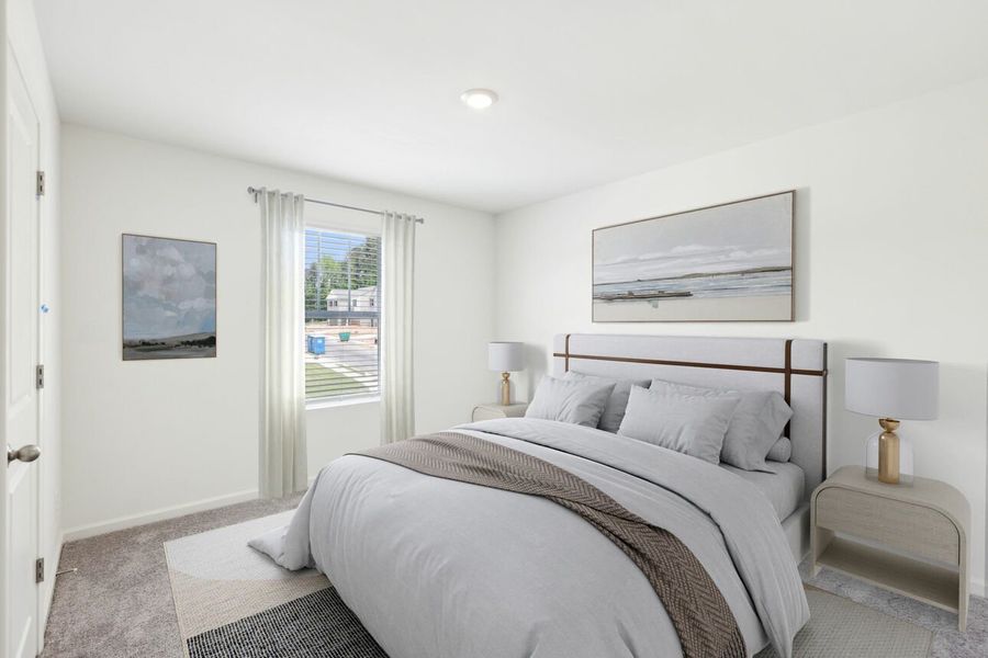 Representative furnished interior of a home built from the Galileo by Starlight Homes in Harrington Trails at The Canopies, New Caney (Image 21).
