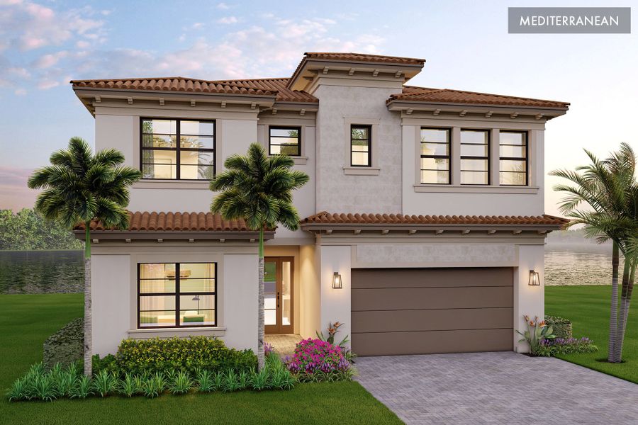 Representative exterior photo of a completed home built from the Capella by GL Homes in Apex at Avenir, Palm Beach Gardens, FL (Image 10). Representative exterior photo of a completed home built from the Capella by GL Homes in Apex at Avenir, Palm Beach Gardens, FL (Image 10).