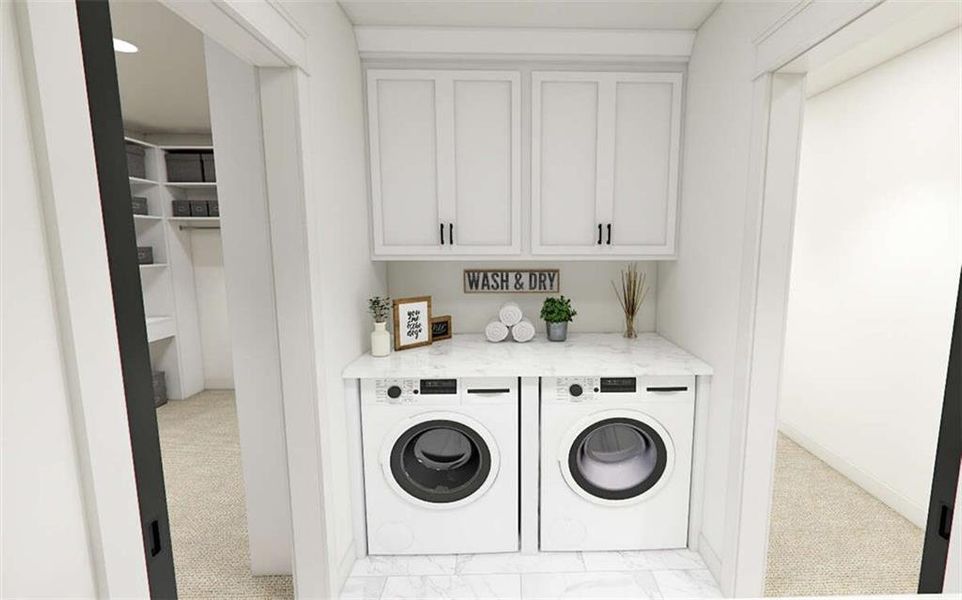 Furnished interior view inside a new home in , Acworth (Image 13).
