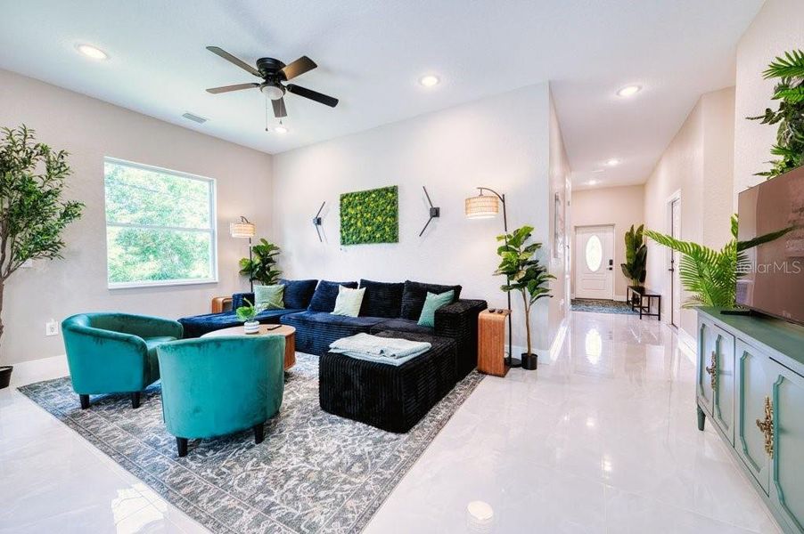 Furnished interior view inside a new home in , Port Charlotte (Image 12). Furnished interior view inside a new home in , Port Charlotte (Image 12).