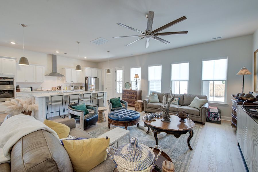 Furnished interior view inside a new home in Heron's Walk at Summers Corner, Summerville (Image 38).