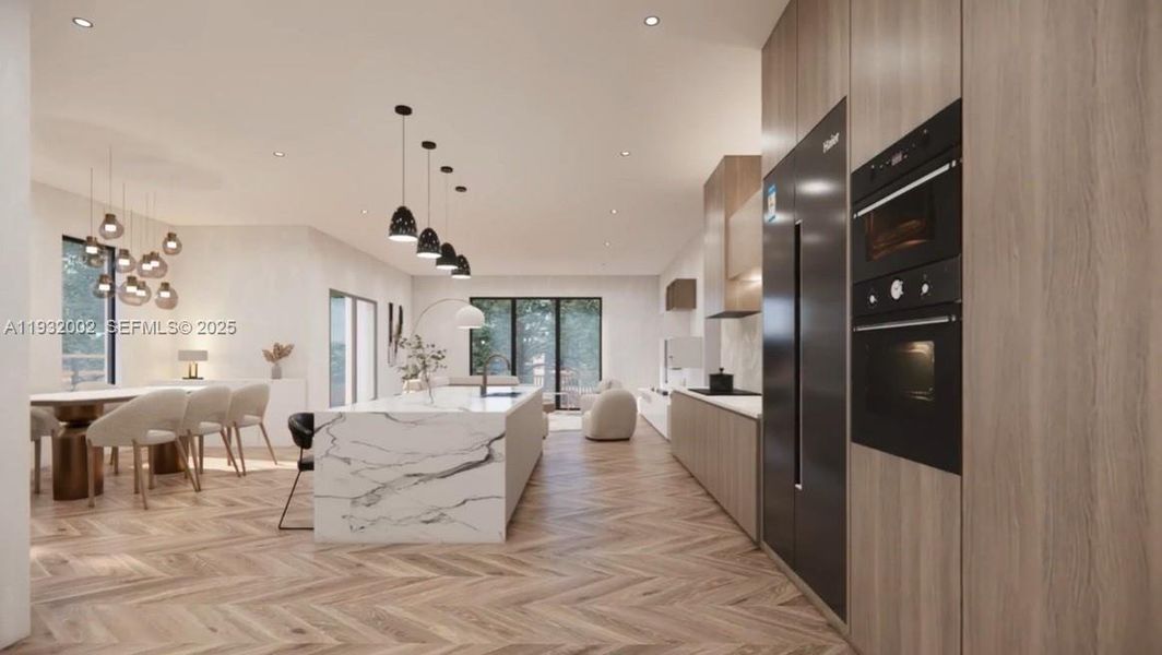 Furnished interior view inside a new home in , Miami (Image 4). Furnished interior view inside a new home in , Miami (Image 4).