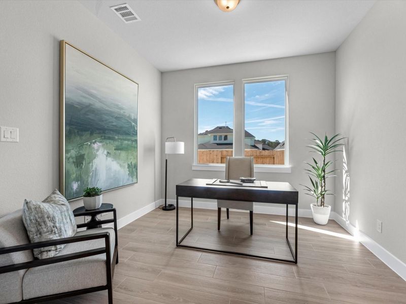 Furnished interior view inside a new home in Clopton Farms, Montgomery (Image 12).