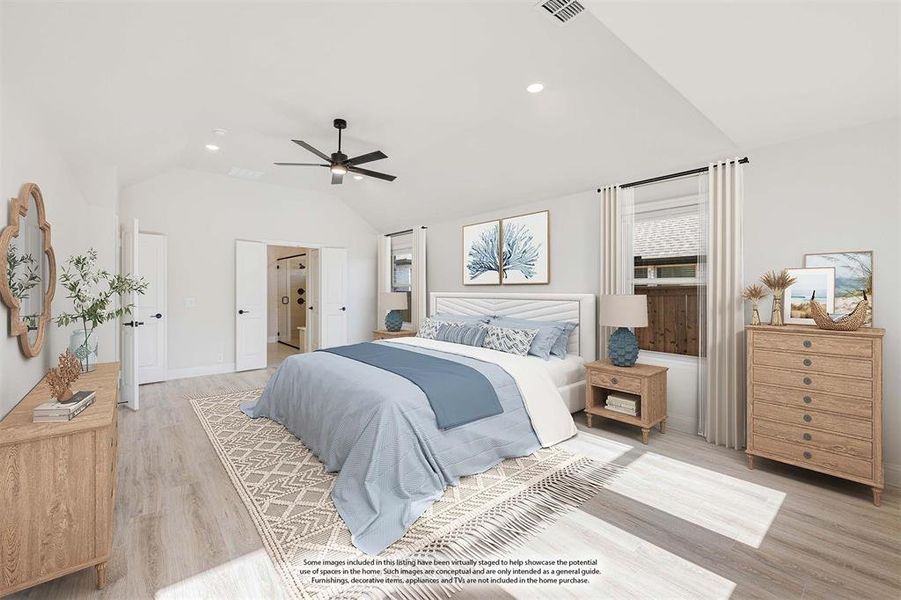 Furnished interior view inside a new home in Mockingbird Hills 60-65, Joshua (Image 7).