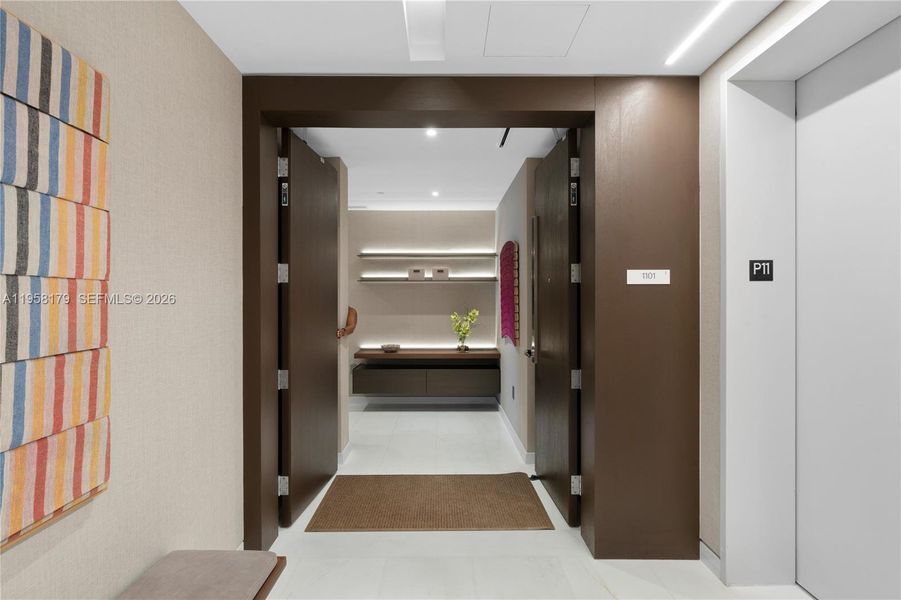 Furnished interior view inside a new home in , Miami (Image 30).