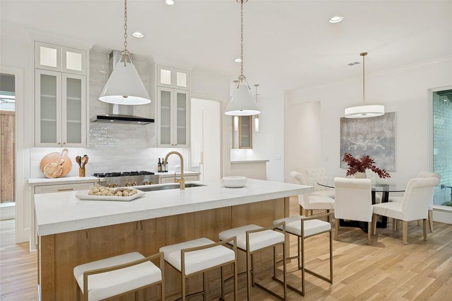 Furnished interior view inside a new home in , Dallas (Image 11).