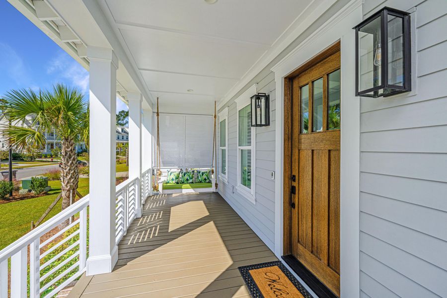 Exterior details and patio area of a home in Carolina Park: Riverside, Mount Pleasant (Image 20).