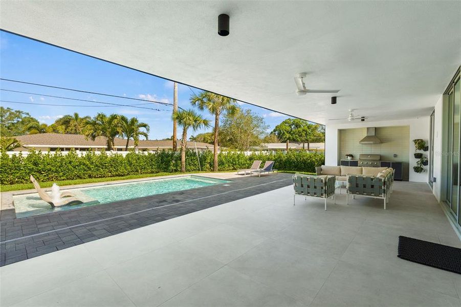 Exterior details and patio area of a home in , Belleair (Image 4).