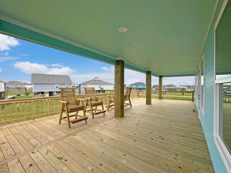 Exterior details and patio area of a home in , Crystal Beach (Image 24). Exterior details and patio area of a home in , Crystal Beach (Image 24).