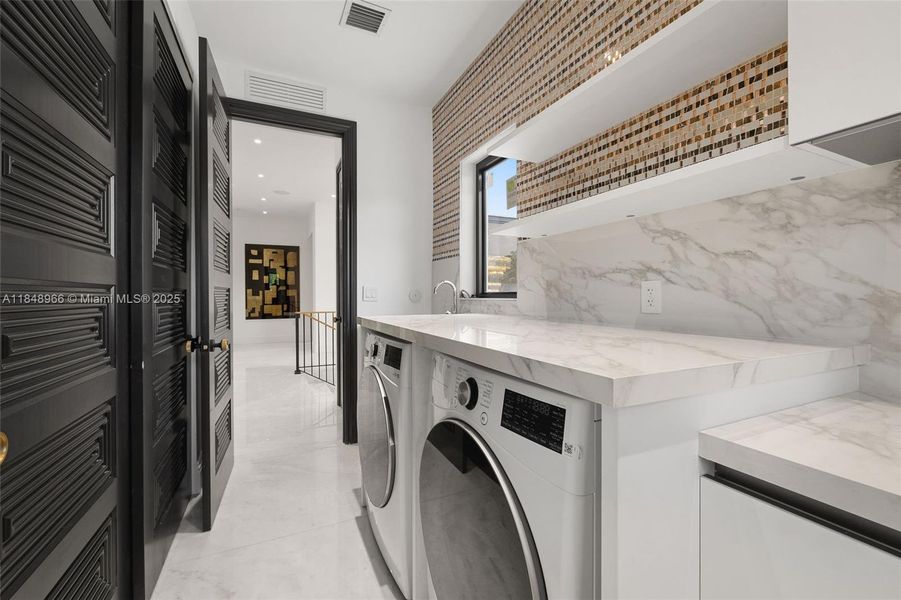 Furnished interior view inside a new home in , Miami Beach (Image 34). Furnished interior view inside a new home in , Miami Beach (Image 34).