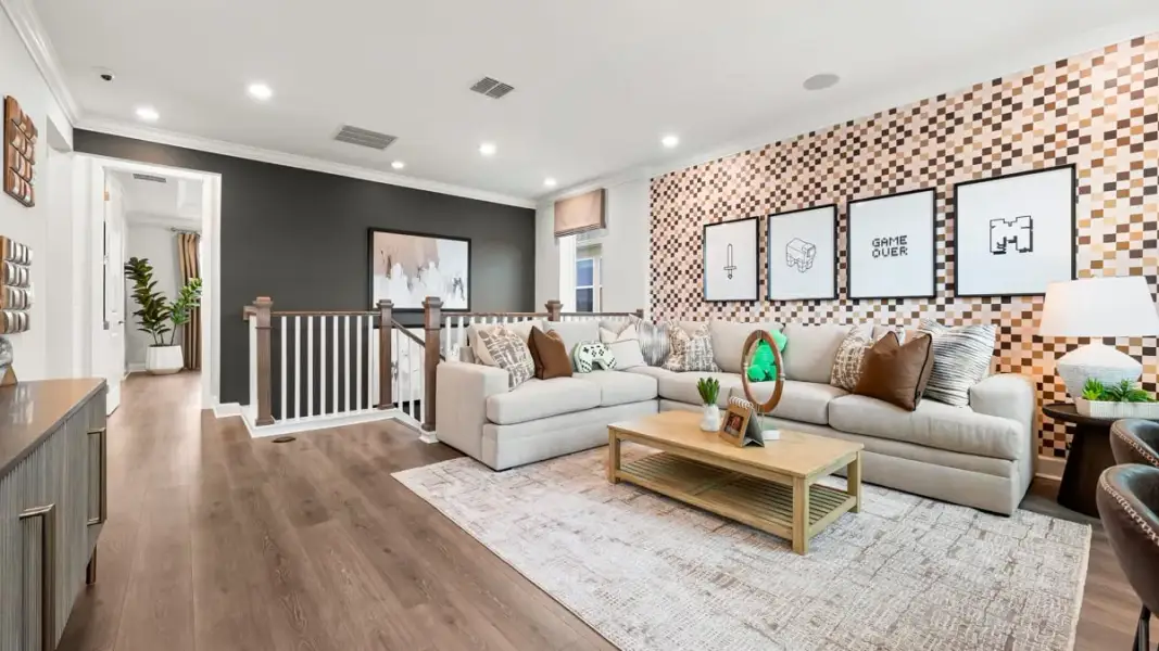 Representative furnished interior of a home built from the Carmel by Taylor Morrison in Azure at Solaeris, Port St. Lucie (Image 13).