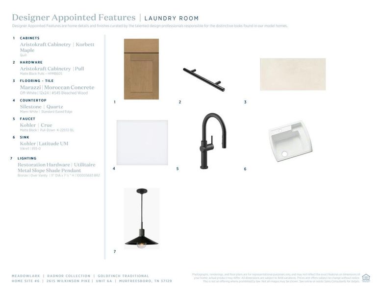 Sample of building materials used in homes in Meadowlark, Murfreesboro (Image 12). Sample of building materials used in homes in Meadowlark, Murfreesboro (Image 12).