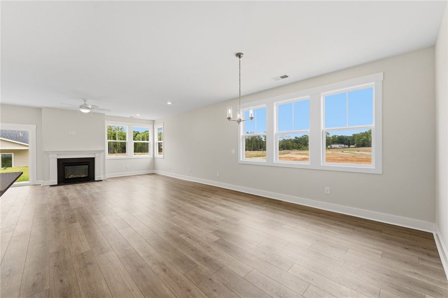 Spacious, unfurnished interior of a new home in Saratoga Oaks, Williamston (Image 19).