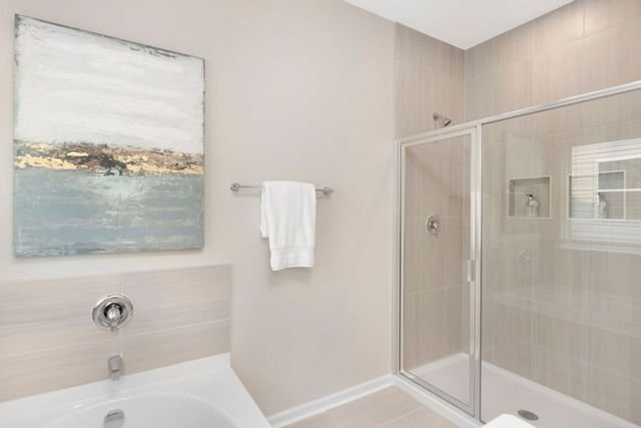 Representative furnished interior of a home built from the Tate by True Homes in Beaver Creek, Statesville (Image 26).