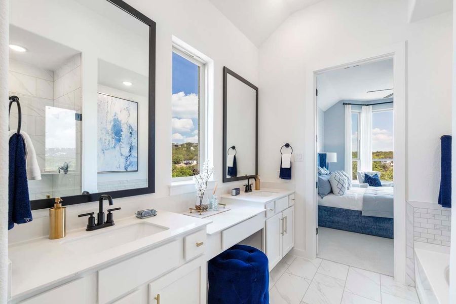 Furnished interior view inside a new home in Riceland, Mont Belvieu (Image 18).