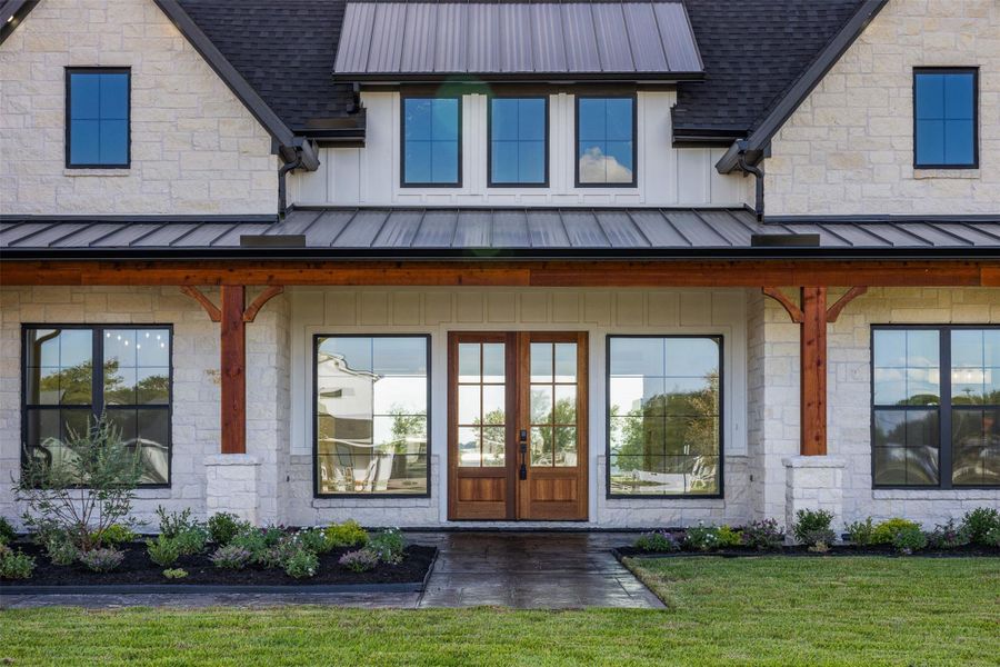 Exterior details and patio area of a home in , Chappell Hill (Image 4).