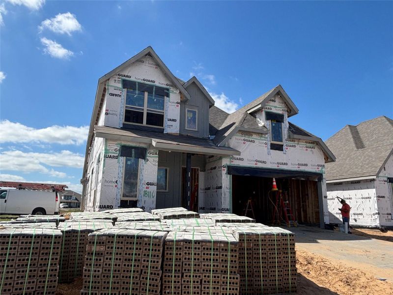 In-progress construction of a new home in Midline, Webster, TX (Image 20). In-progress construction of a new home in Midline, Webster, TX (Image 20).