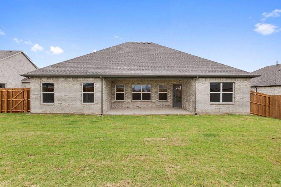 Front exterior of a new home in Waverly Estates, Nevada, TX, highlighting curb appeal (Image 70).