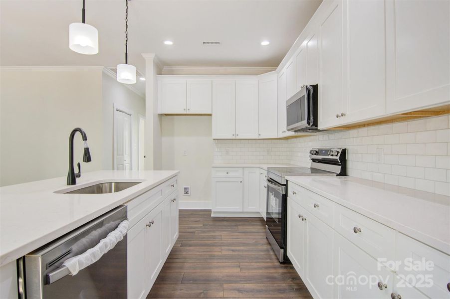 Furnished interior view inside a new home in , Hickory (Image 10).