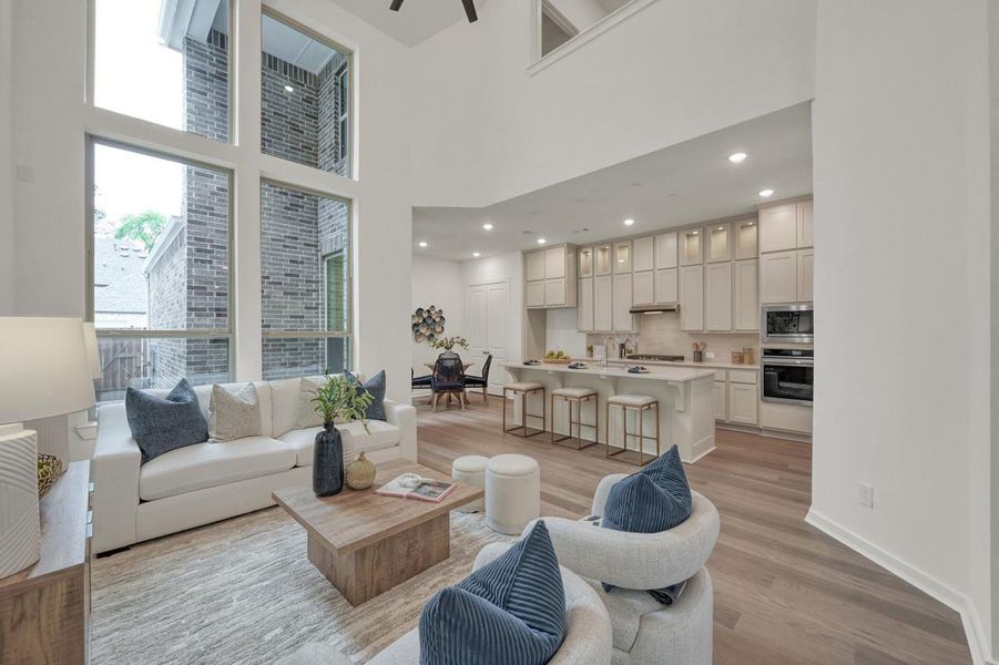 Furnished interior view inside a new home in Woodforest Townhomes, Montgomery (Image 26).