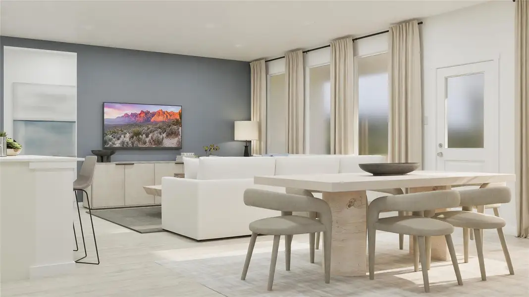 Furnished interior view inside a new home in River Bridge Ranch: Classic Collection, San Marcos (Image 14).