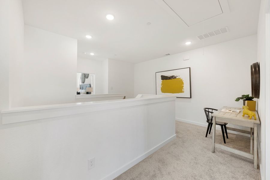 Furnished interior view inside a new home in Woodbridge Townhomes, Wylie (Image 17).