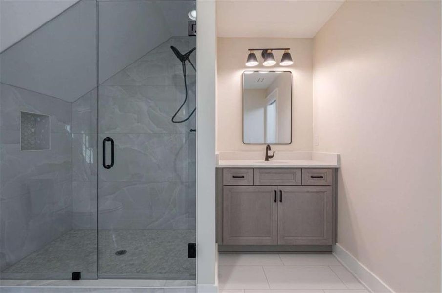 Furnished interior view inside a new home in , Monroe (Image 18).