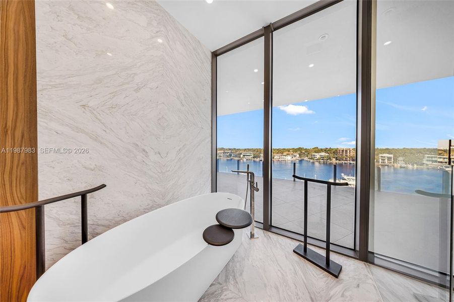 Furnished interior view inside a new home in , Miami (Image 49).