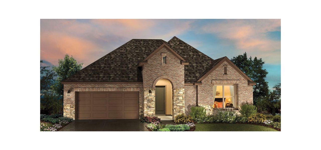 Representative exterior photo of a completed home built from the Highland by Robson Resort Communities in Robson Ranch Texas, Denton, TX (Image 4).