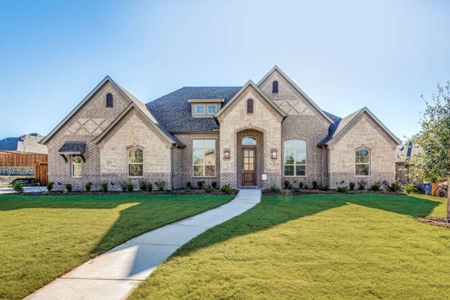 Representative exterior photo of a completed home built from the Claremont by Our Country Homes in Rolling Creek Ranch, Aledo, TX (Image 5).