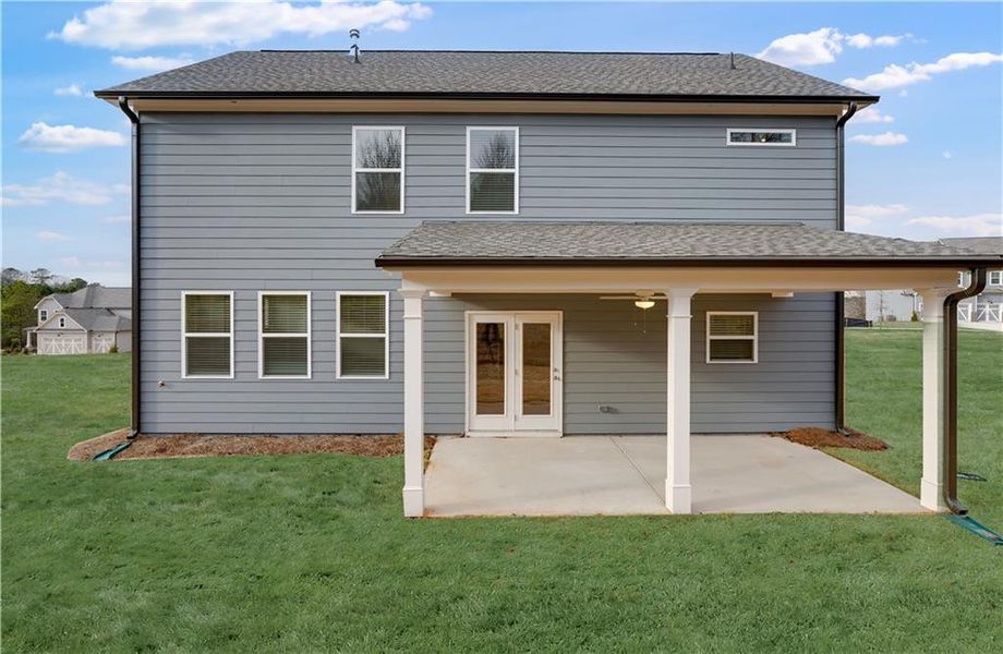 Exterior details and patio area of a home in Wellington Estates, Madison (Image 4).