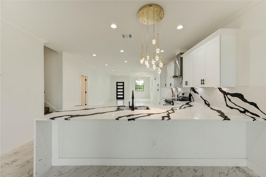 Furnished interior view inside a new home in , Cleveland (Image 19).