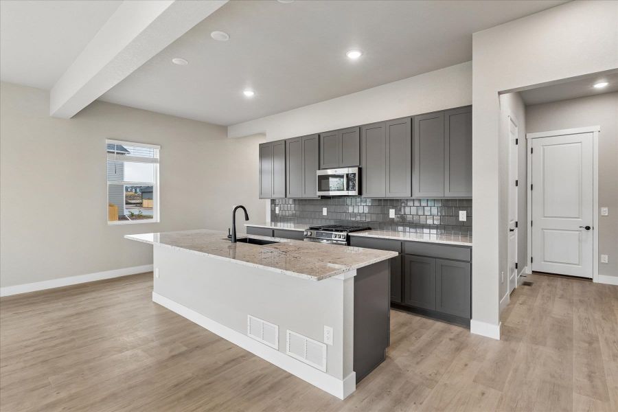 Furnished interior view inside a new home in Aspen Meadows, Colorado Springs (Image 9). Furnished interior view inside a new home in Aspen Meadows, Colorado Springs (Image 9).