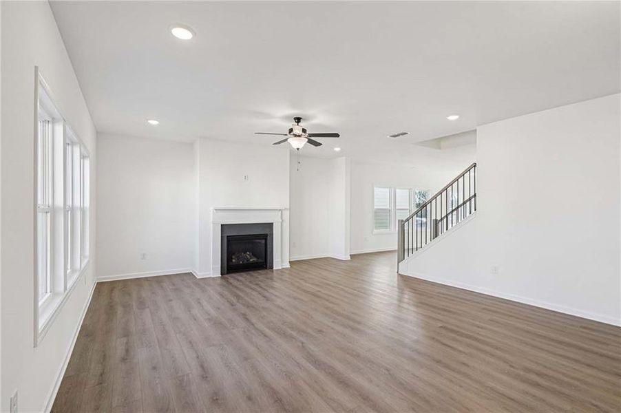 Spacious, unfurnished interior of a new home in Eastlyn Crossing - Single Family, Flowery Branch (Image 18). Spacious, unfurnished interior of a new home in Eastlyn Crossing - Single Family, Flowery Branch (Image 18).