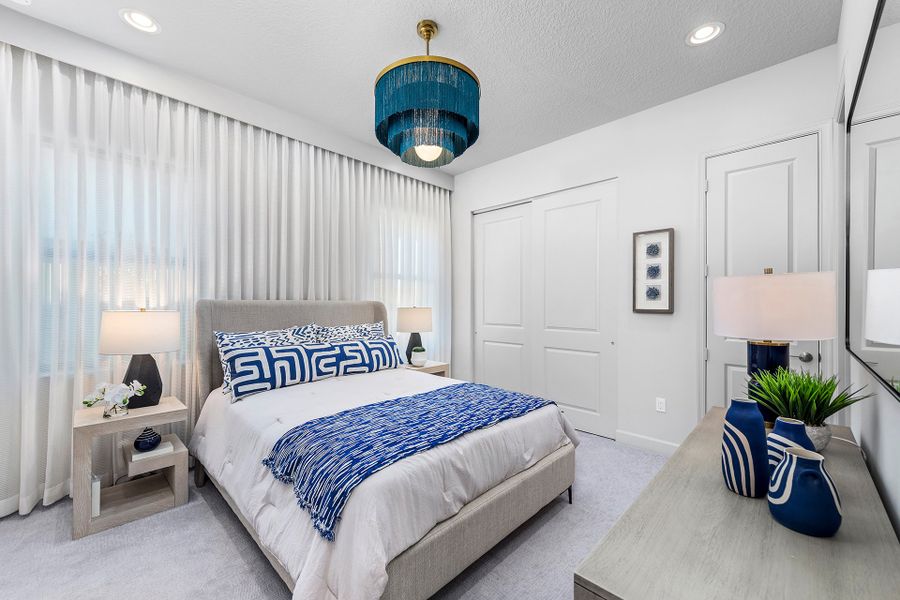 Representative furnished interior of a home built from the Caroline Grande by GL Homes in Valencia Grand (55+), Boynton Beach (Image 19).