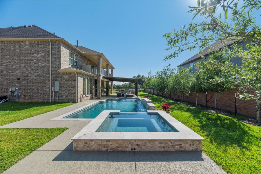 Exterior details and patio area of a home in , Cypress (Image 24).