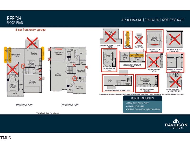 2D floor plan layout of this home in Laneridge Estates, Raleigh, NC (Image 2).