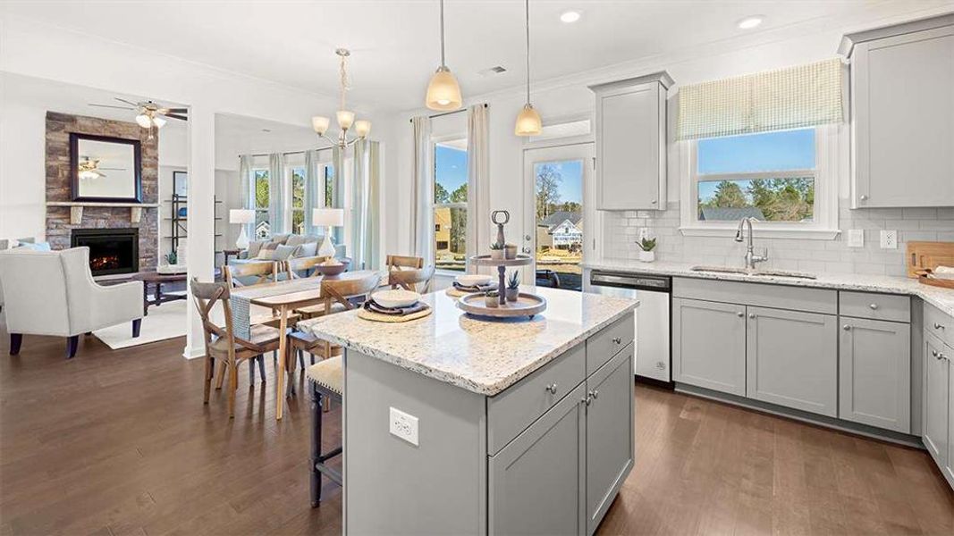 Furnished interior view inside a new home in Heritage Pointe, Senoia (Image 40).