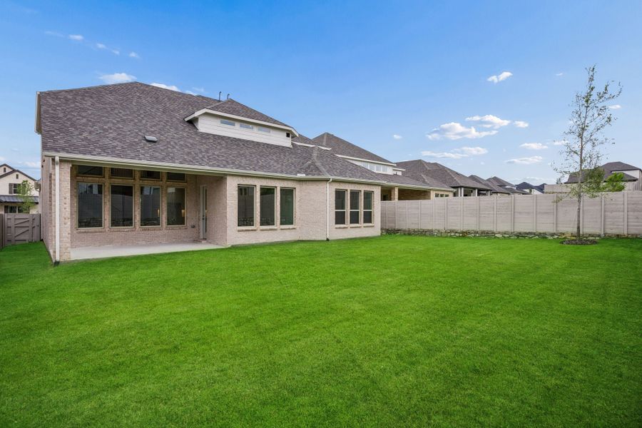 Exterior details and patio area of a home in Painted Tree Lakeside, McKinney (Image 4). Exterior details and patio area of a home in Painted Tree Lakeside, McKinney (Image 4).