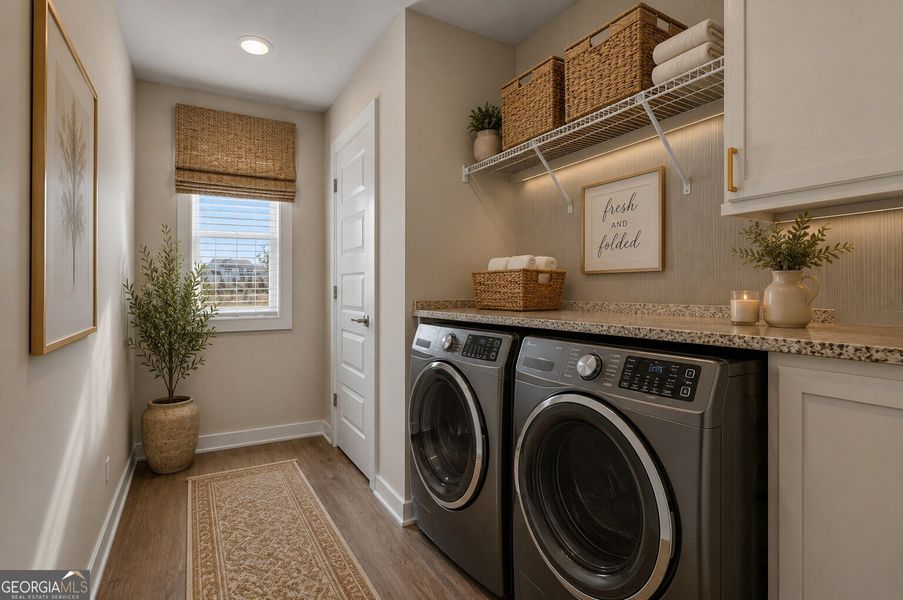 Furnished interior view inside a new home in The Fairways at Mirror Lake, Villa Rica (Image 42).