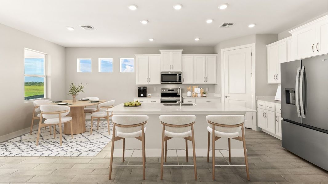 Representative furnished interior of a home built from the Shelby by D.R. Horton in Coral Bay - Express & Tradition, North Fort Myers (Image 10).