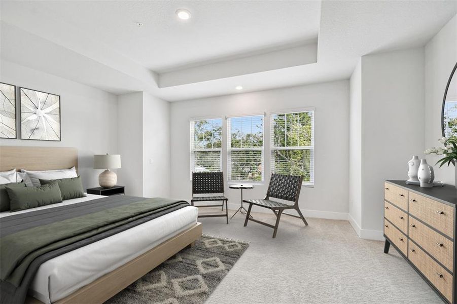 Furnished interior view inside a new home in Apex at Seminole Heights, Tampa (Image 13).