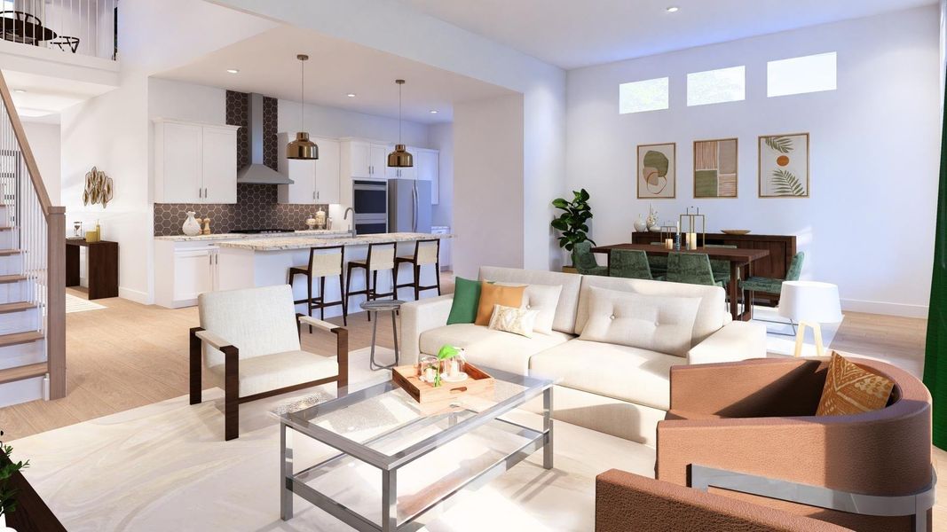 The Rainier Family Room Virtually Staged The Rainier Family Room Virtually Staged