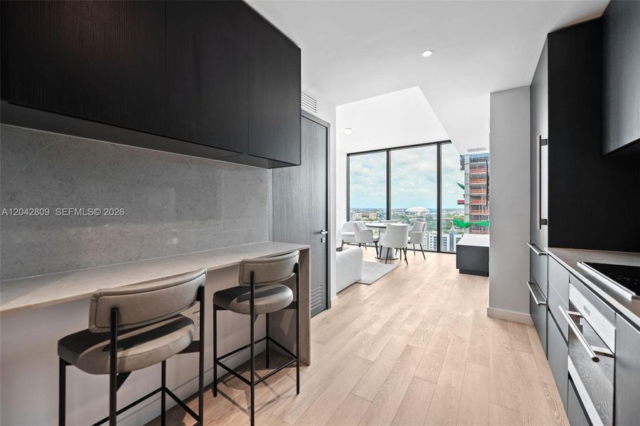 Furnished interior view inside a new home in , Miami (Image 17).