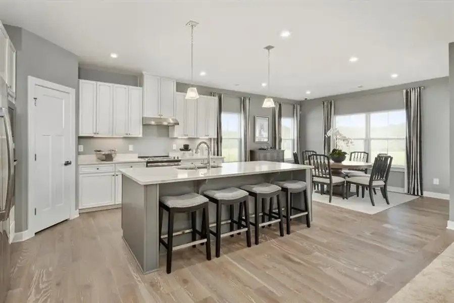 Representative furnished interior of a home built from the Savannah 2-Story by Ryan Homes in Albemarle, Hertford (Image 2).