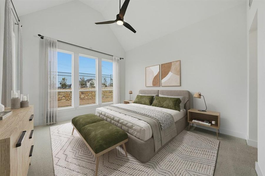 Furnished interior view inside a new home in , Prosper (Image 13).