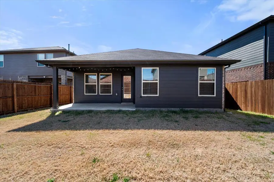 Exterior details and patio area of a home in , Crandall (Image 3). Exterior details and patio area of a home in , Crandall (Image 3).