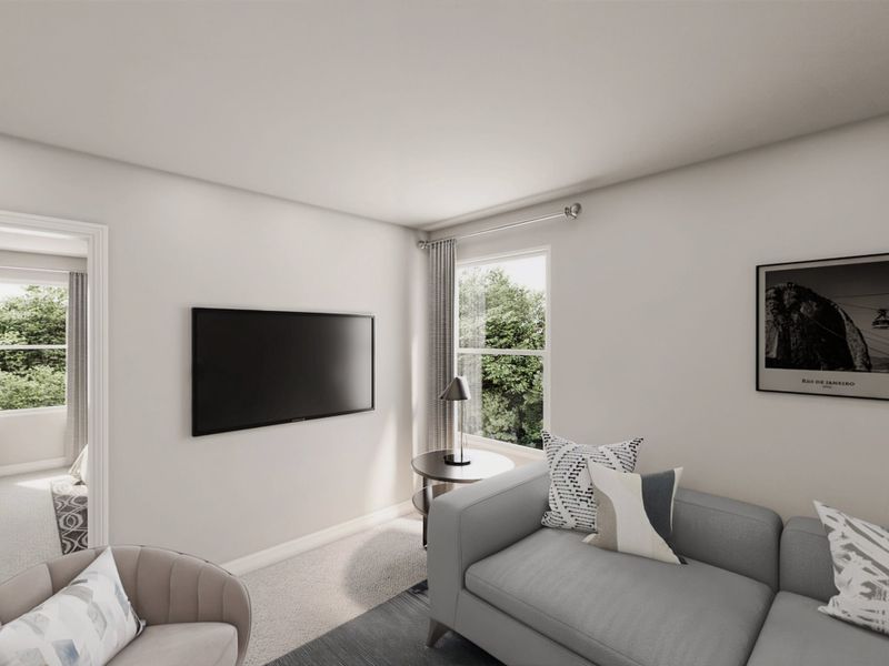 Representative furnished interior of a home built from the Jackson by National HomeCorp in Forest Ridge, Edgefield (Image 5).