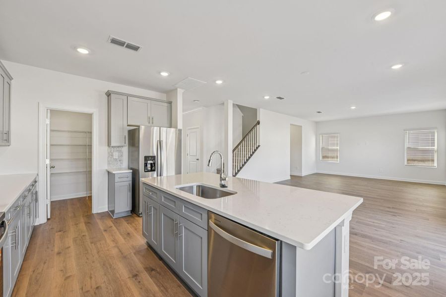 Furnished interior view inside a new home in Nelson's Creek, Mocksville (Image 9).