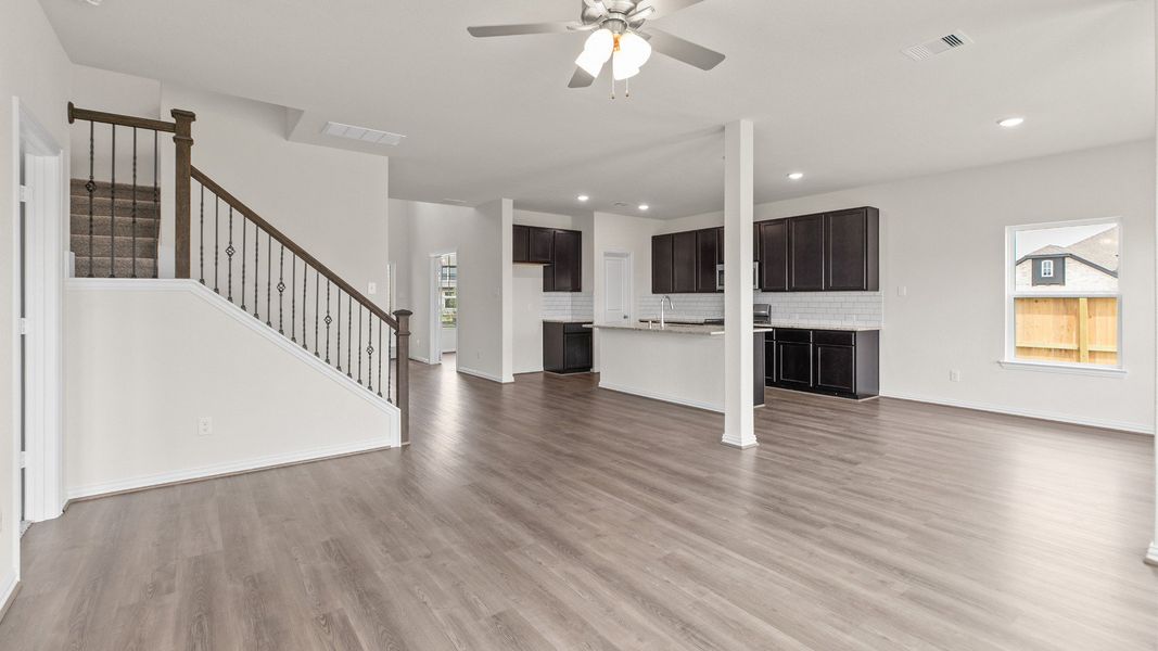 Representative furnished interior of a home built from the Southfork by Brightland Homes in Cielo, Conroe (Image 10).